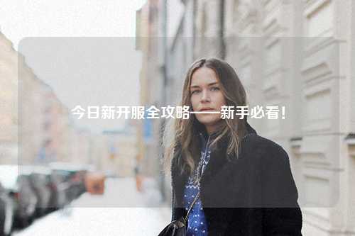 今日新开服全攻略——新手必看!