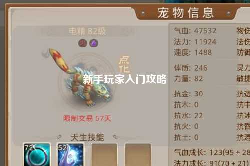 新手玩家入门攻略