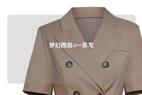 梦幻西游sf一条龙